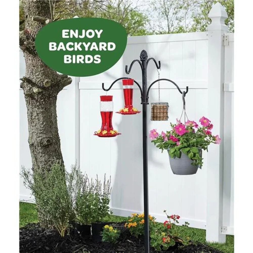 Hummingbird Feeder 10 oz [Set of 2] Plastic Hummingbird Feeders for Outdoors